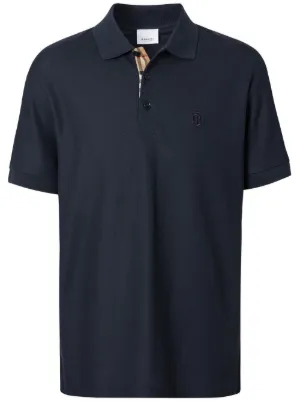 Burberry logo-embroidered polo shirt