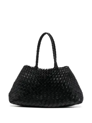 DRAGON DIFFUSION large Santa Croce interwoven tote bag