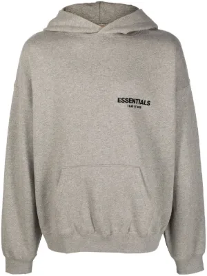 FEAR OF GOD ESSENTIALS logo pullover hoodie