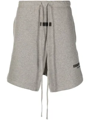 FEAR OF GOD ESSENTIALS logo-detail drawstring shorts