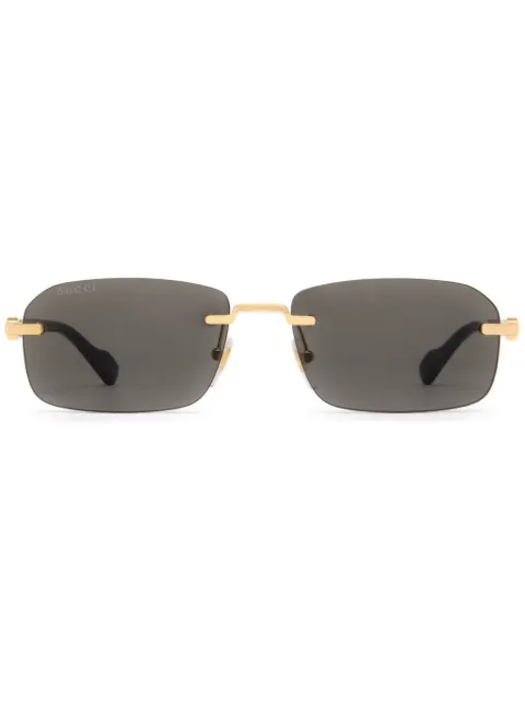 Gucci Eyewear rimless rectangle-frame sunglasses