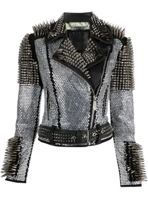 Philipp Plein crystal studded jacket