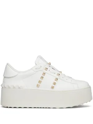 Valentino Garavani Rockstud Untitled lace-up sneakers