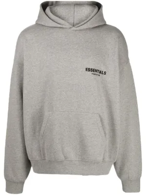 FEAR OF GOD ESSENTIALS logo-print long-sleeve hoodie
