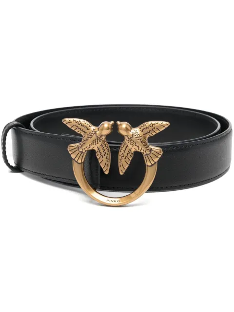 PINKO Love Birds leather belt 3cm