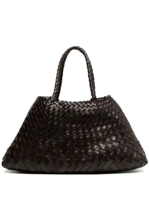 DRAGON DIFFUSION Santa Croce woven leather shoulder bag