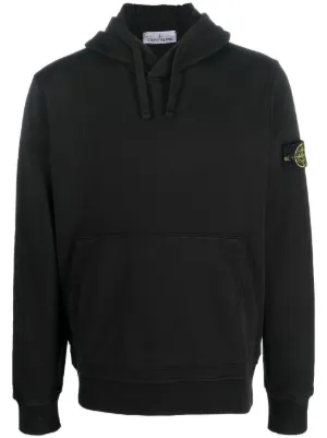 Stone Island logo-patch drawstring hoodie