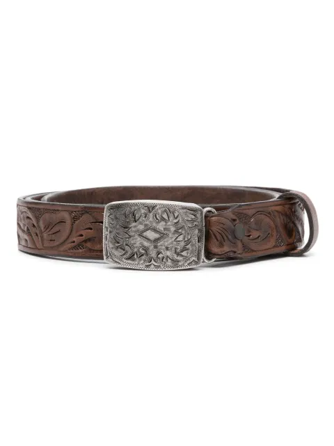Polo Ralph Lauren Coleman embossed leather belt