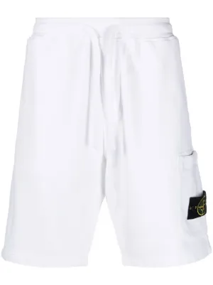 Stone Island logo-patch track shorts