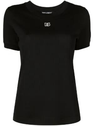 Dolce & Gabbana crystal-embellished round-neck T-shirt