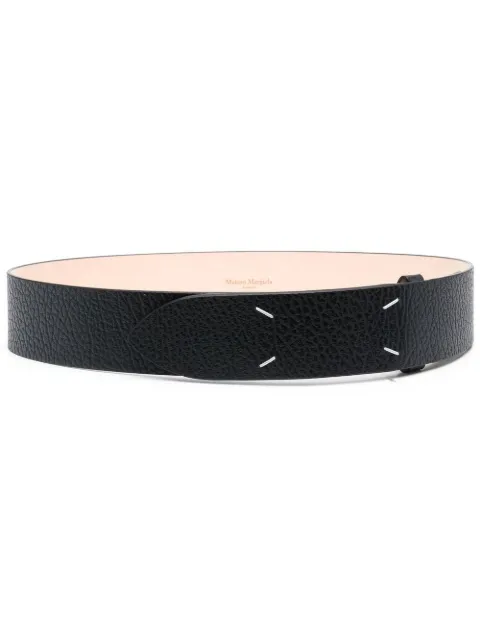 Maison Margiela grained four-stitch belt