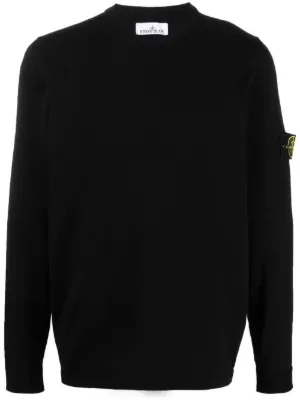 Stone Island Compass-patch crewneck jumper