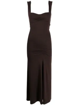 Reformation Suvi ruched midi dress