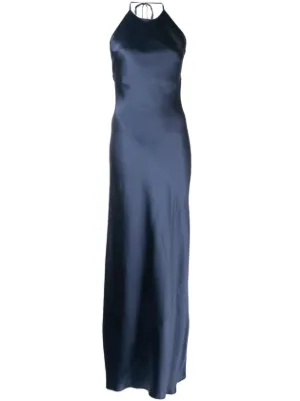 Reformation Jeany satin-finish silk dress