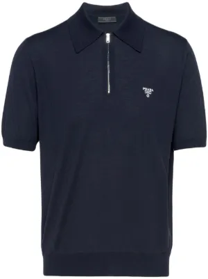Prada superfine wool polo shirt