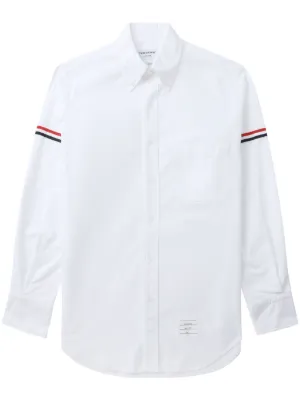 Thom Browne Oxford stripe-detail shirt