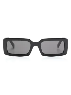 Dolce & Gabbana Eyewear logo-print rectangle-frame sunglasses