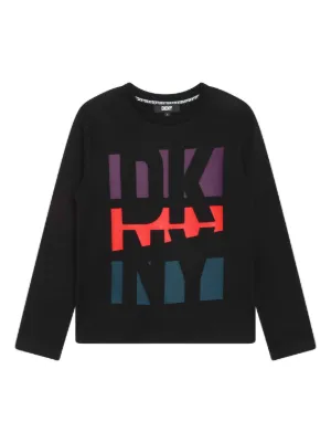 Dkny Kids logo-print long-sleeve T-shirt
