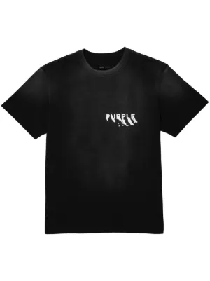 Purple Brand logo-print cotton T-shirt
