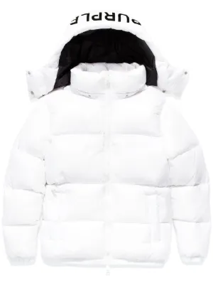 Purple Brand logo-print padded jackets
