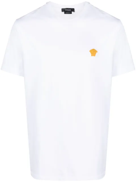 Versace embroidered cotton-jersey T-shirt