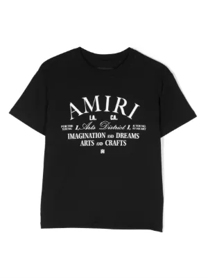 AMIRI KIDS logo-print cotton T-shirt