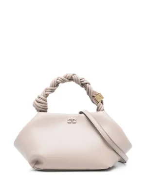 GANNI small Bou braided-handle tote bag