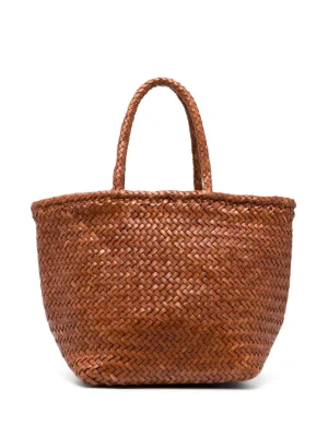 DRAGON DIFFUSION small Grace woven leather tote bag