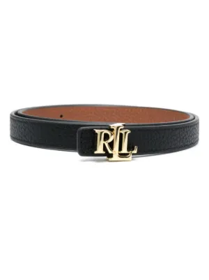 Lauren Ralph Lauren logo-buckle reversible leather belt