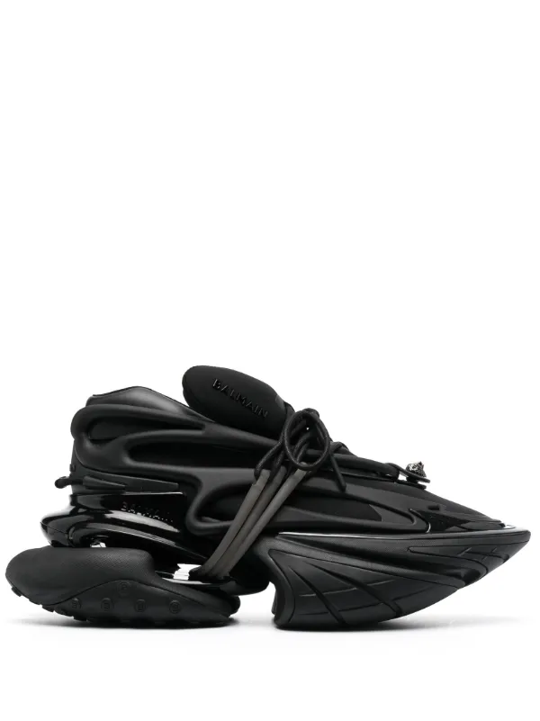 Balmain leather unicorn low-top sneakers