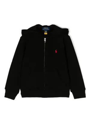 POLO RALPH LAUREN KIDS logo-embroidered cotton jacket