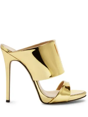 Giuseppe Zanotti Andrea metallic-finish sandals