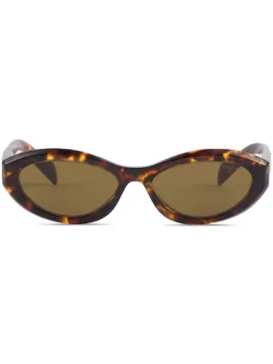 Prada Eyewear Symbole oval-frame sunglasses