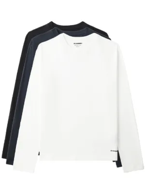 Jil Sander logo-patch cotton T-shirt (set of three)