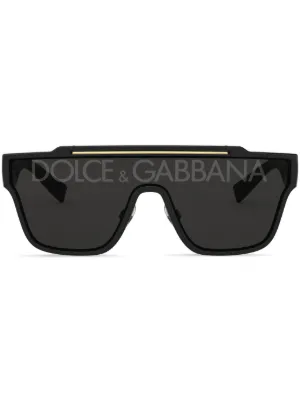 Dolce & Gabbana Eyewear logo-print square-frame sunglasses