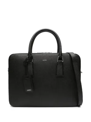 SANDRO reconstituted leather briefcase