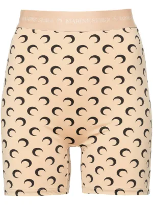 Marine Serre moon jersey mini shorts