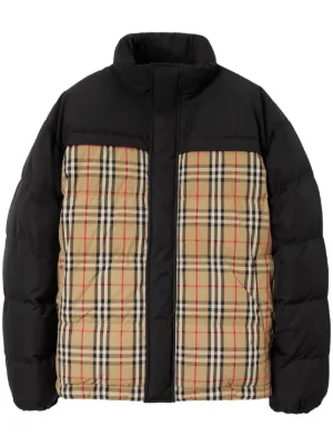 Burberry Vintage check-pattern reversible padded jacket