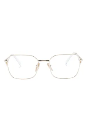 Prada Eyewear triangle-logo square-frame glasses