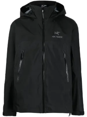 Arc'teryx logo-embroidery hooded jacket