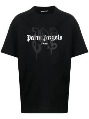 Palm Angels Paris monogram-print T-shirt