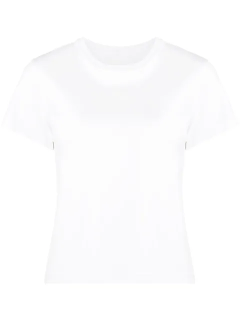 Alexander Wang puff logo shrunken T-shirt in cotton jersey