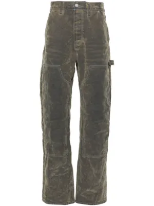 Purple Brand P015 flocked carpenter jeans