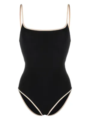 TOTEME stripe edge swimsuit 