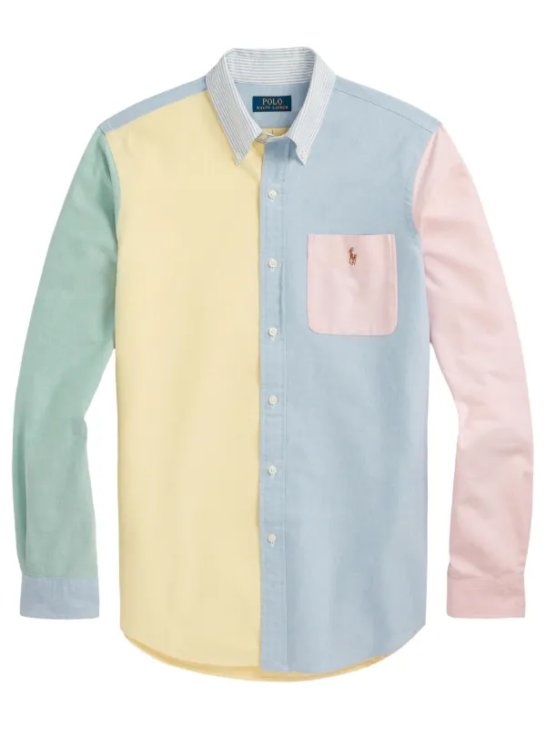 Polo Ralph Lauren Oxford colour-block cotton shirt