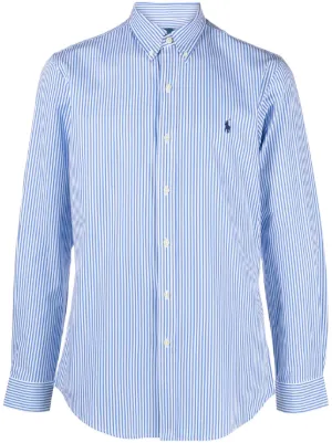 Polo Ralph Lauren striped logo-embroidered shirt