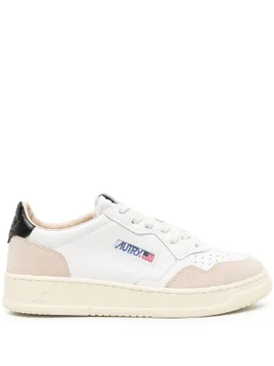 Autry Medalist low sneakers in white and deep claret leather