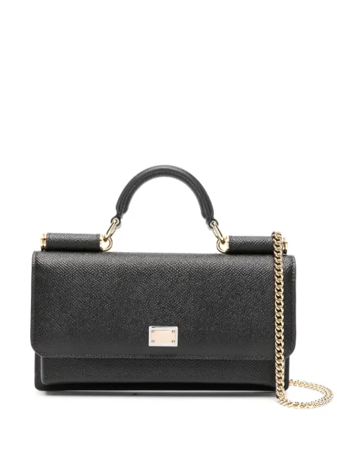 Dolce & Gabbana logo-plaque leather mini bag