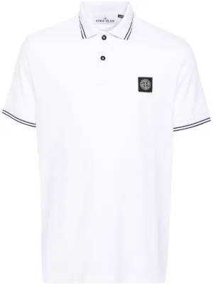 Stone Island 2200010 organic cotton piqu&eacute; with stretch polo shirt