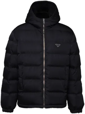 Prada cropped Re-nylon down jacket
